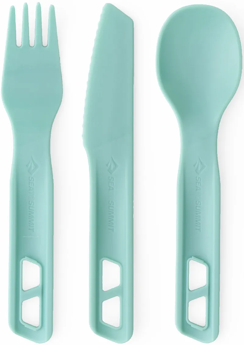 Sea To Summit Passage Cutlery Set - 3 Piece - Aqua Sea